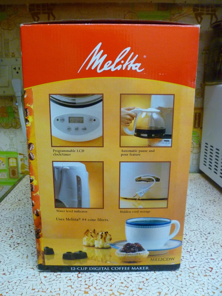 Vintage Melitta 12-Cup Digital Programmable Coffee Maker - ME12CDW