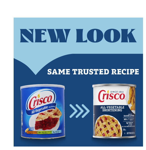 Crisco All-Vegetable Shortening, 48 oz