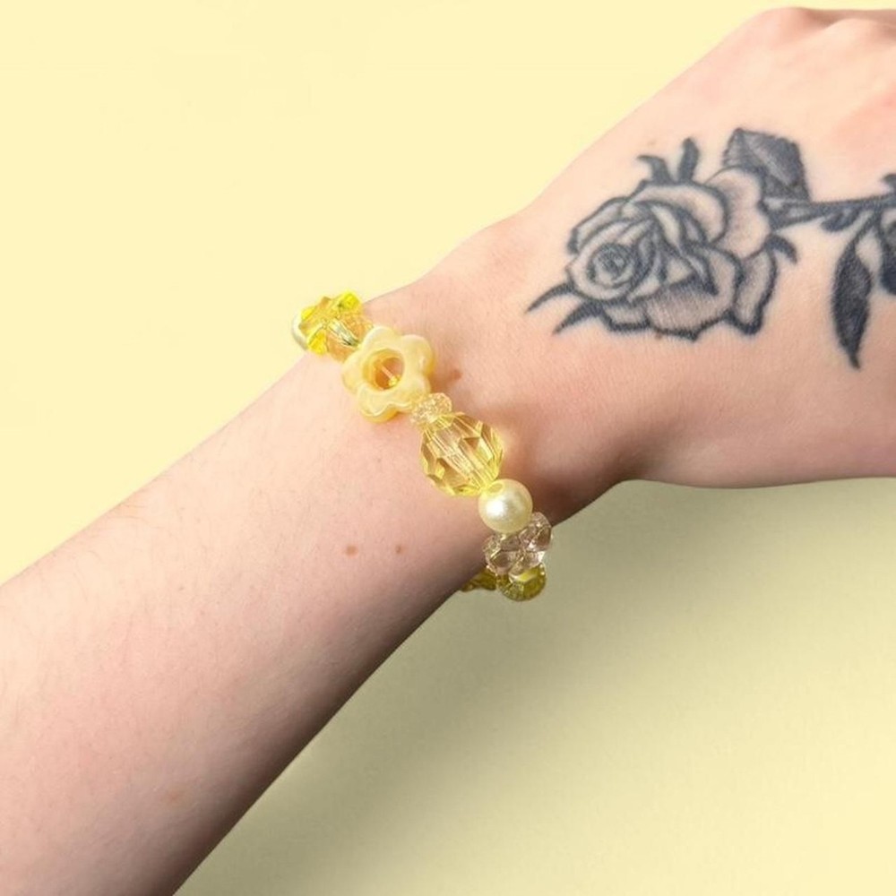 Handmade Yellow Junk Bracelet