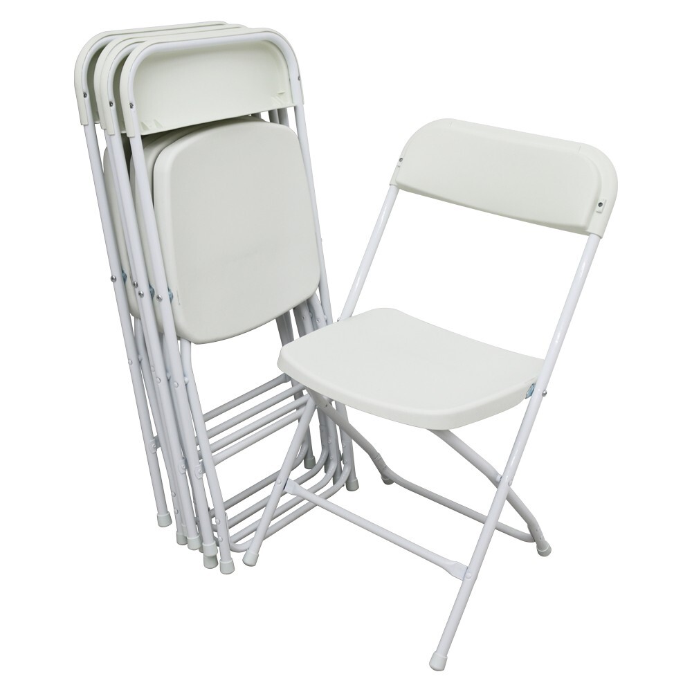 5pcs/set Commercial Folding Stackable Chairs Portable Plastic Chair Rubber Feet