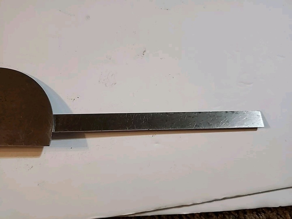 Vintage Starrett 182 6" Steel Protractor