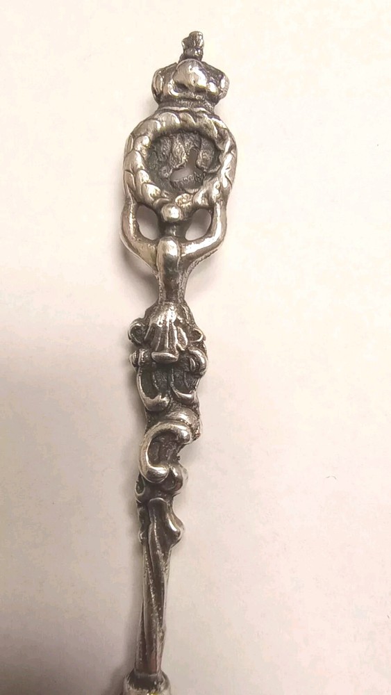 Antique Silver Olive Fork Lithuanian Arms Lithuania