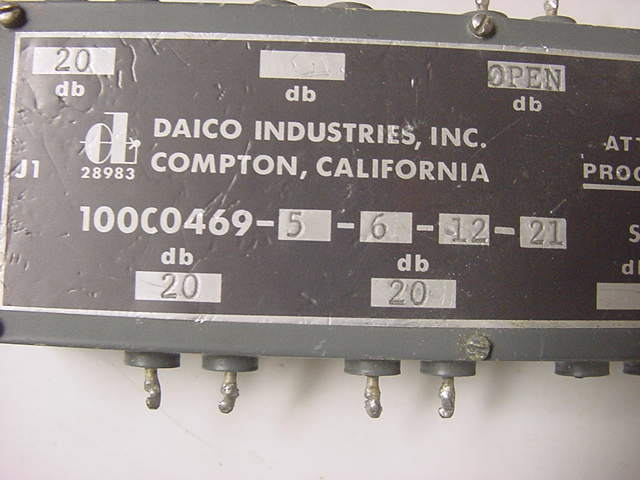 DAICO INDUSTRIES Programmable Attenuator, 100C0469-5-6-12-21, SMC