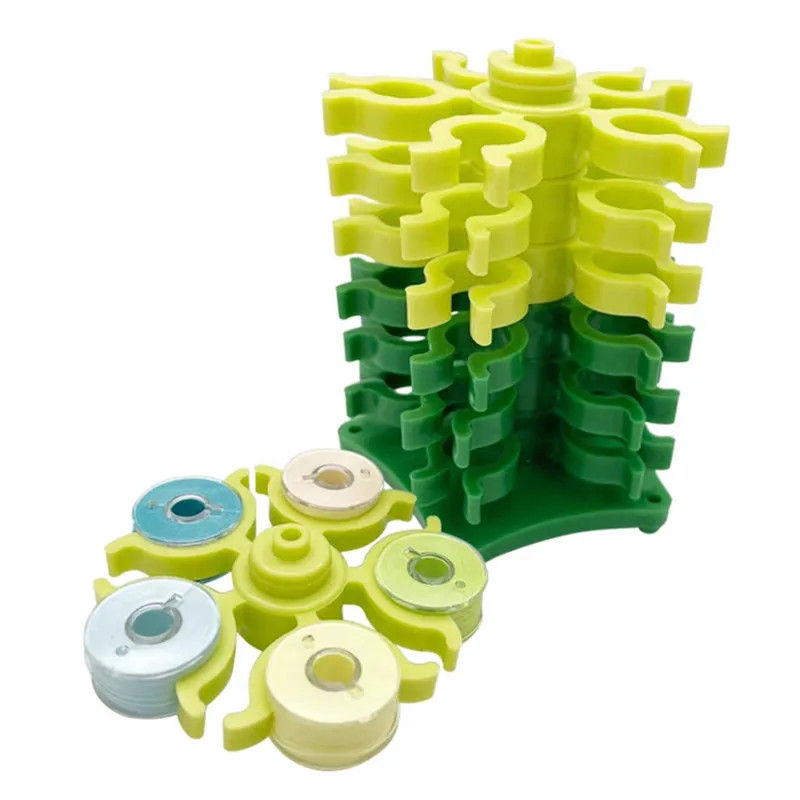 Bobbins Tower Storage Clip Stand for 30 Thread Spool Plastic Holder Clamp Tools