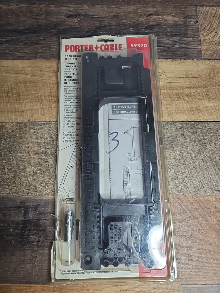PORTER-CABLE 59370 Door Hinge Template Router Templates Hardware & Locks Tools