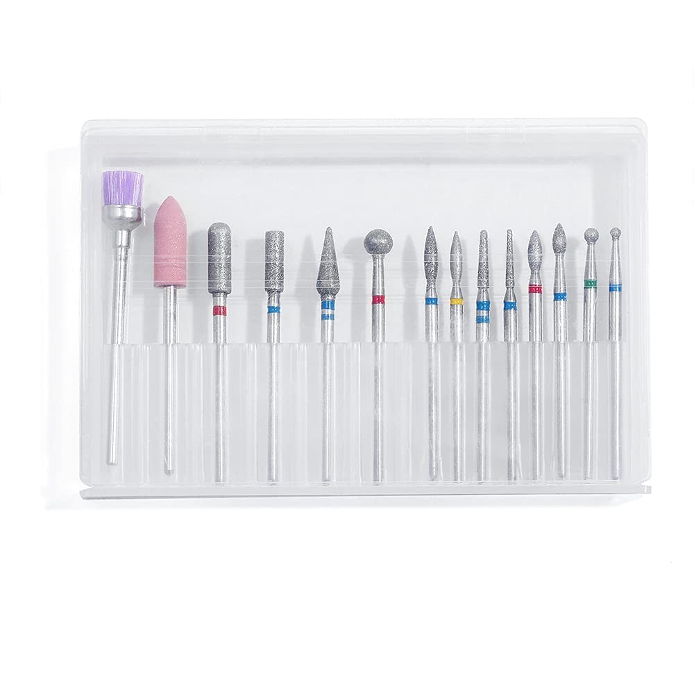 Professional Rotary Nail Drill Bits Kit: Diamond & Tungsten Carbide Quality