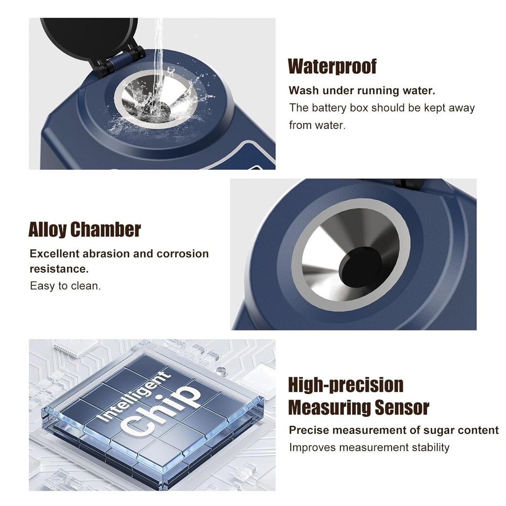 GOYOJO Digital Brix Refractometer Meter Lab Refractometer ±0.5 Brix/1℃ Accuracy
