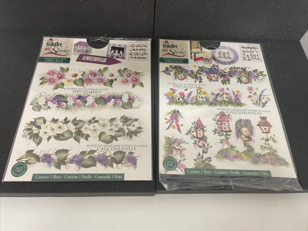 Plaid Decals Rub On transfers Large Lot