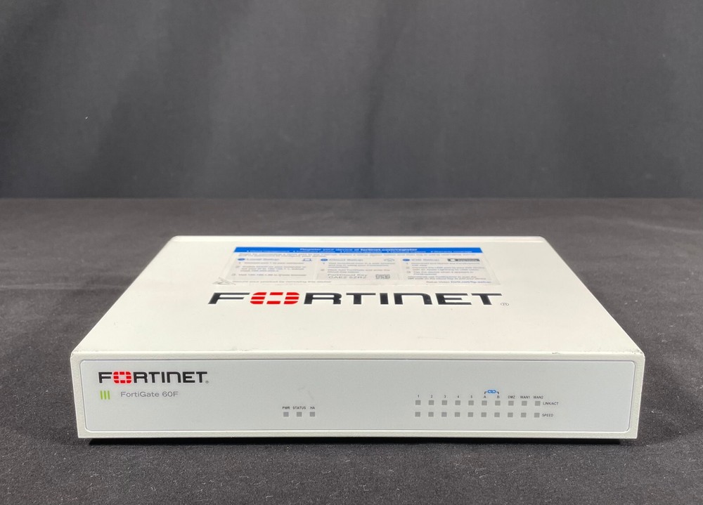 Fortinet FG-60F FortiGate Network Security-Firewall Appliance-No Power Adapter