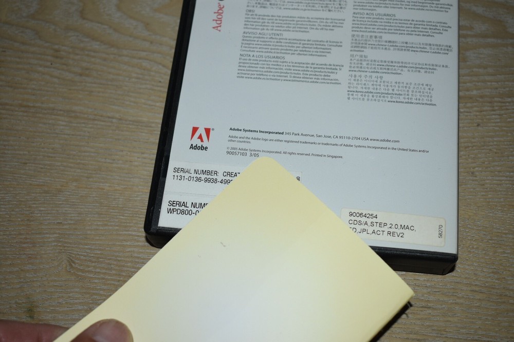 Adobe Creative Suite 2 Premium for Macintosh Mac w Code, Serial Number - 6 Disks