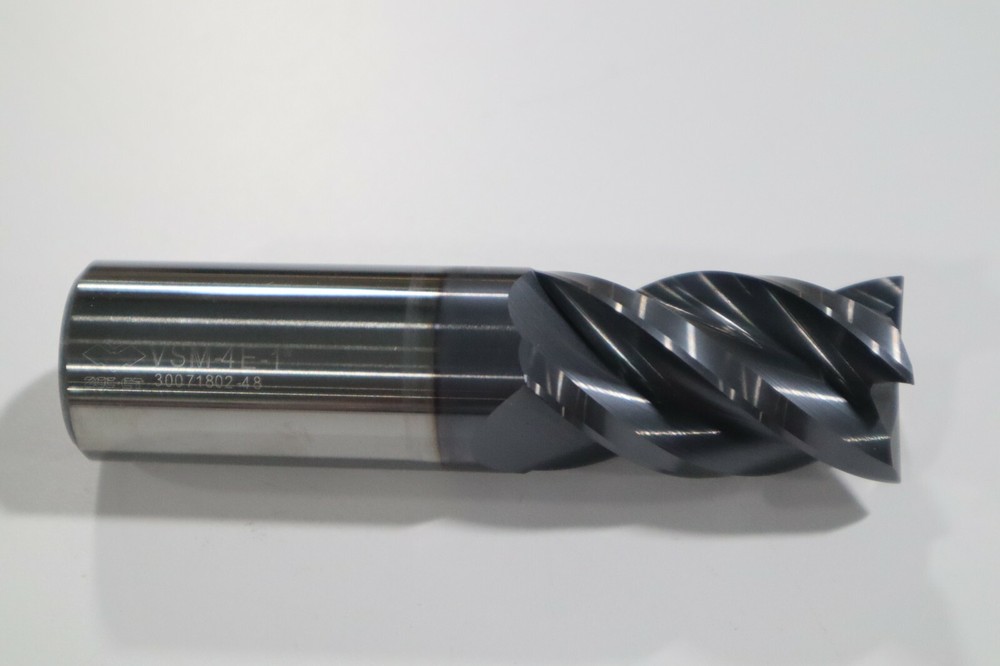 1" SOLID CARBIDE VARIABLE HELIX ALTiN COATED END MILLM, ZCC-CT VSM-4E-1 C174