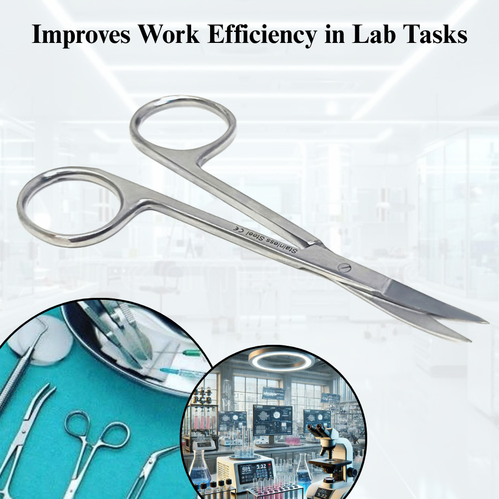 Stainless Steel IRIS Lab Scissors 4.5" for Dissection Study & Science Use