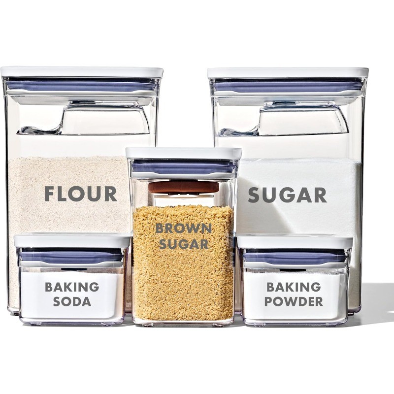 Good Grips 8-Piece Prelabeled Baking POP Container Set