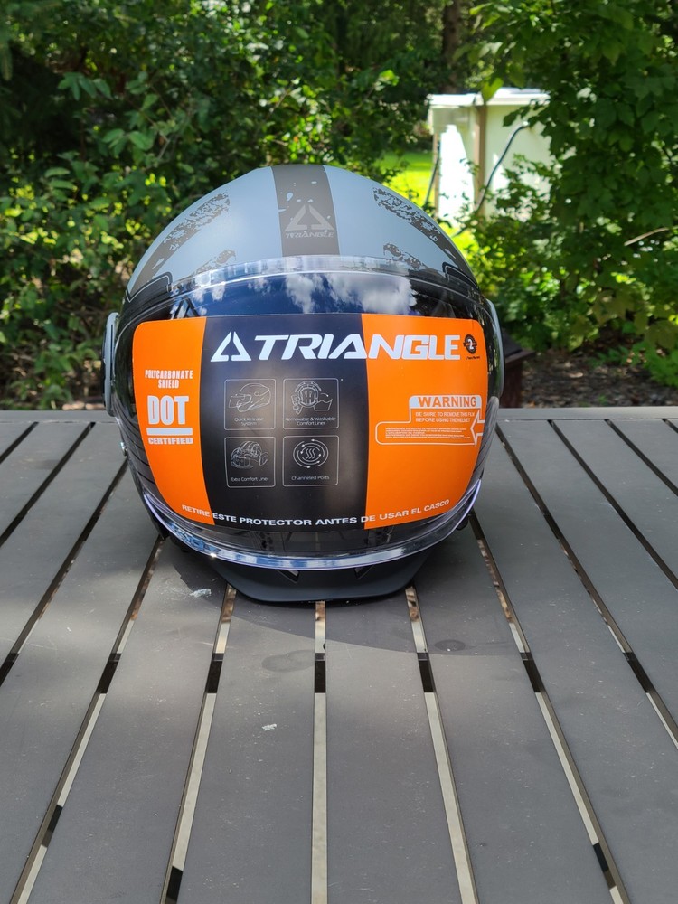 Triangle Full Face Motorcycle Helmet OP12A (large)