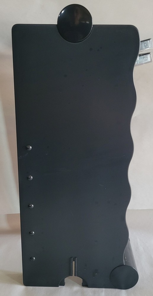 CD RACK Holds 20 CDs FISCHER PLASTIC Black