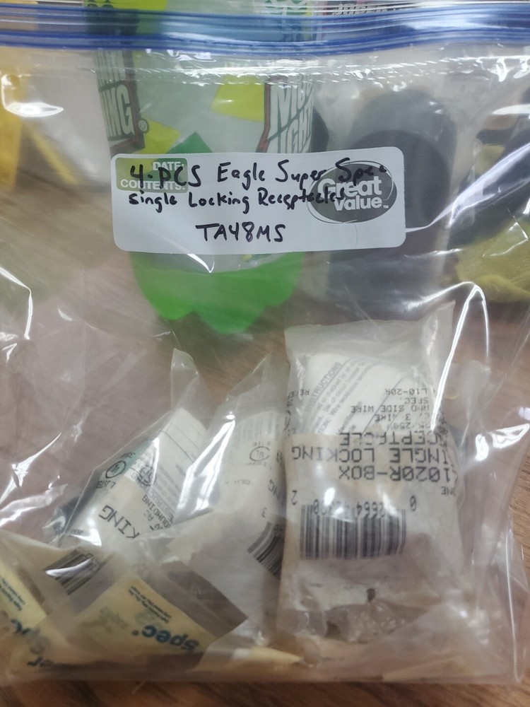 (4-PCS) Eagle Super Spec Single Locking Receptacles L1020R-BOX + 2 MORE (TA48MS)