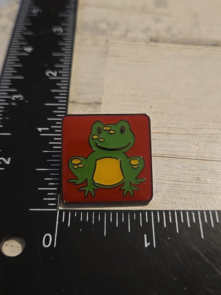 Cute Frog Cartoon Lapel Pin U1
