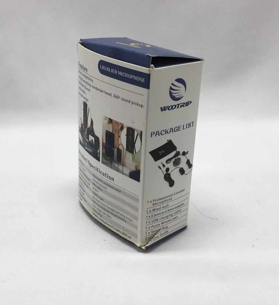 Lavalier Microphone 26ft Lapel With USB. Improve Your Exposure