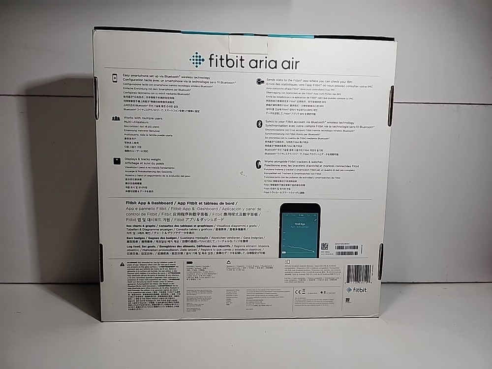 Fitbit Aria Air Bluetooth Digital Body Weight BMI Smart Scale