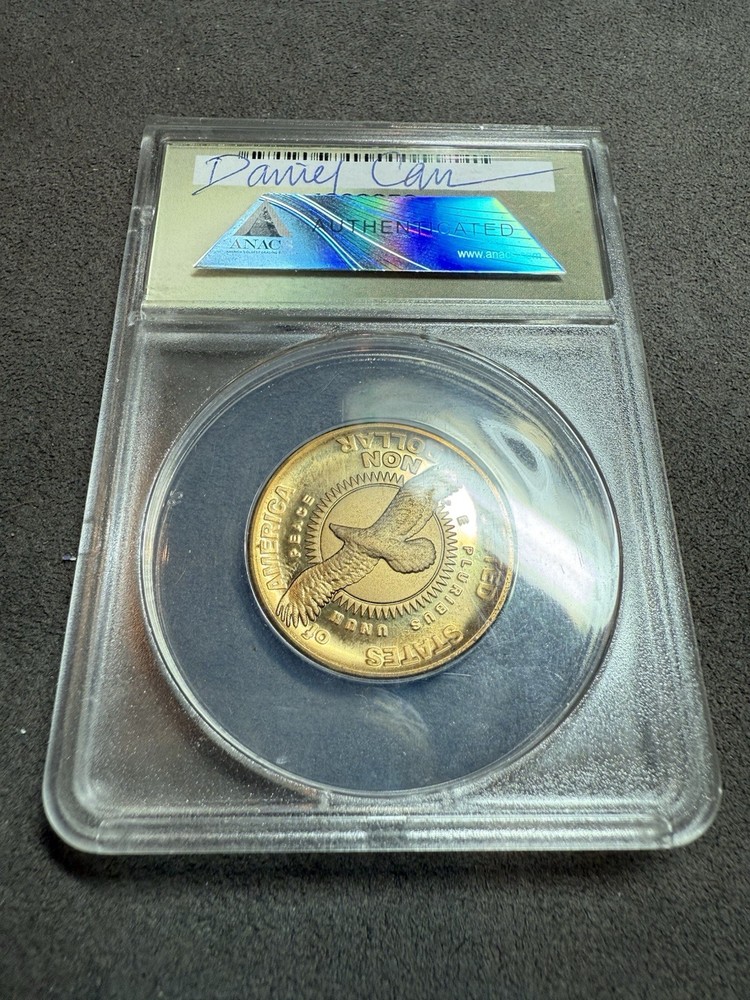 2001 Bessie Coleman Prototype Dollar Peace PL Daniel Carr Brass ANACS MS 67 DCAM