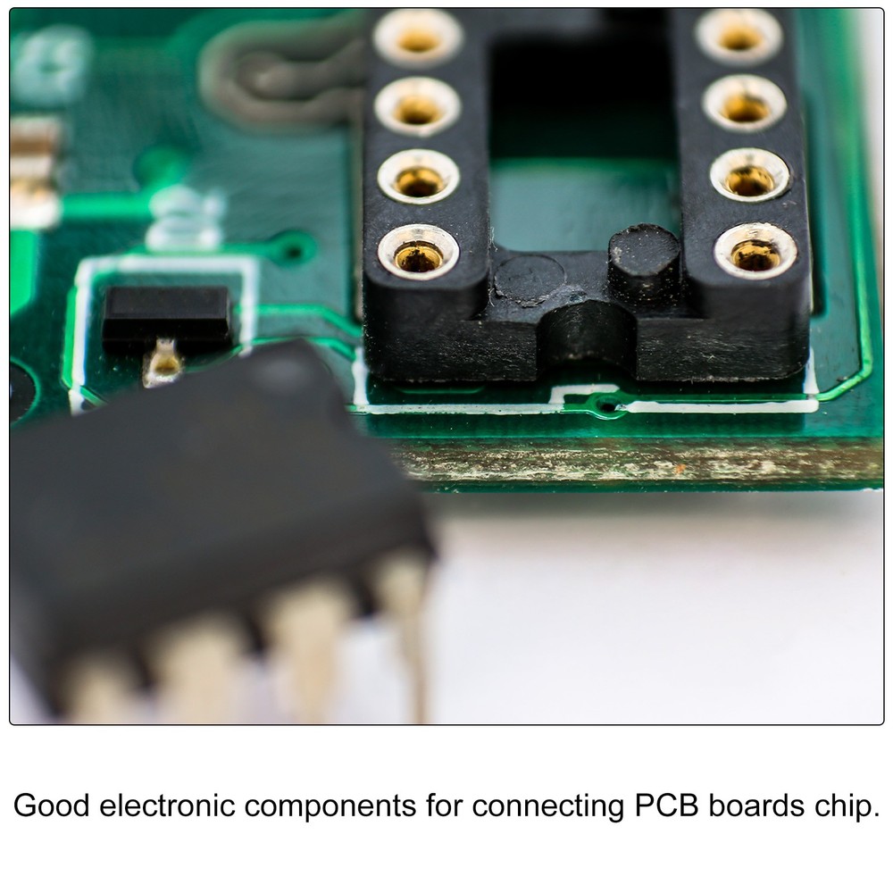 6 x DIP IC Chip Socket Adapter Round Pin 24P 2.54mm Pitch IC Socket