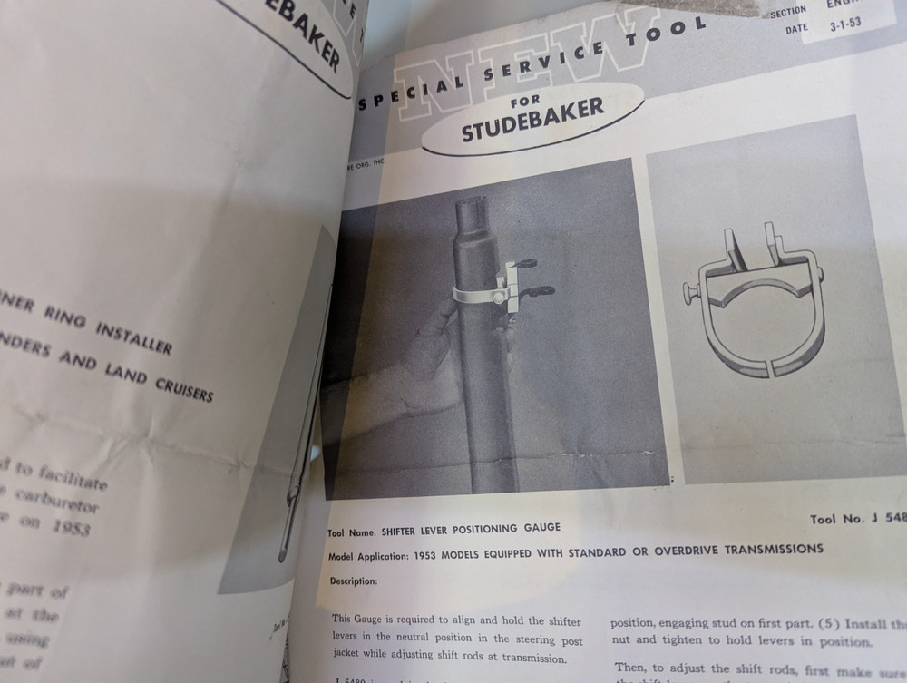 Studebaker Accessory Repair Tools Flyer