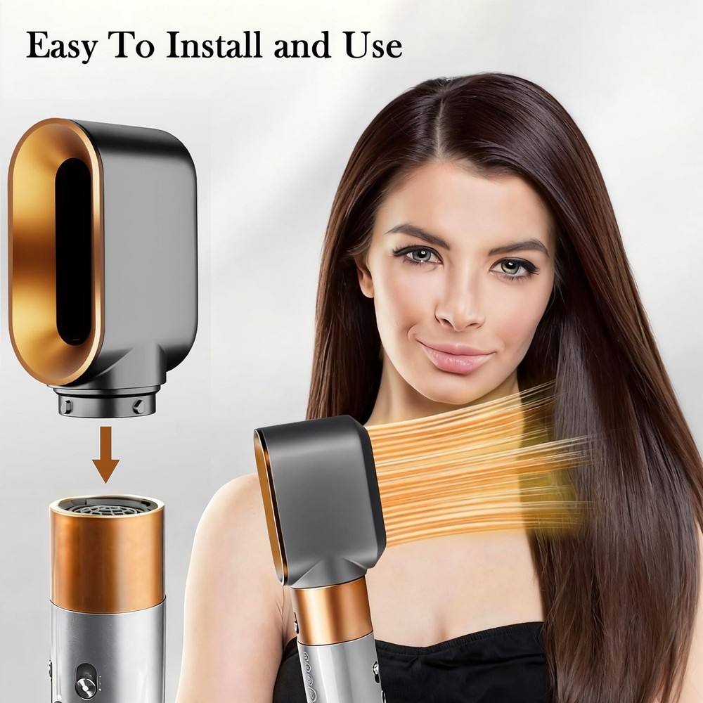 Pre-Styling Dryer Attachment Nozzle Replacement for Air wrap Nickel/Copper