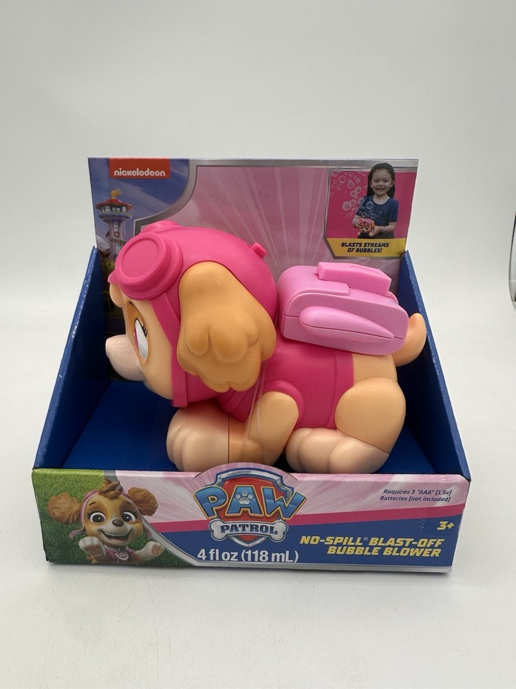 Paw Patrol Skye Nickelodeon No Spill Blast Off  Bubble Blower