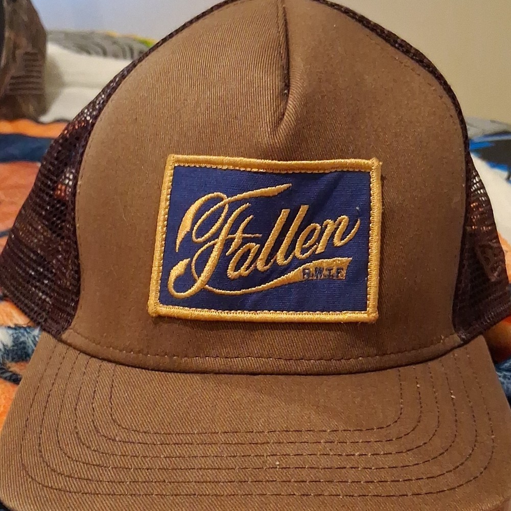 vintage Fallen skateboards Brown Trucker Hat snapback Mesh Back