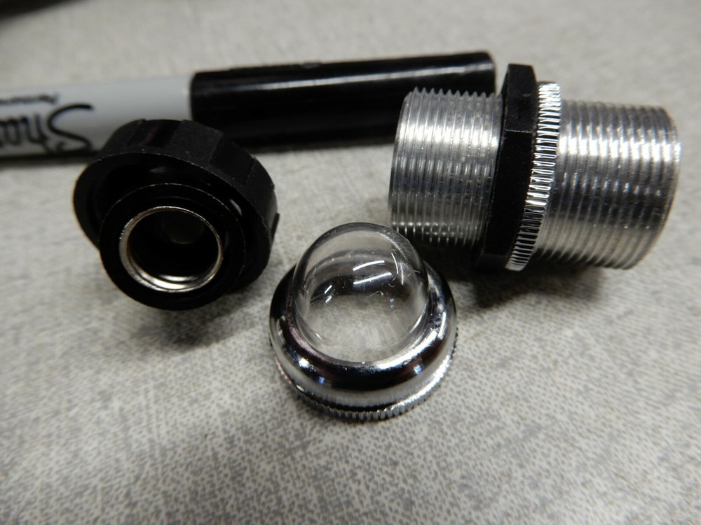 Bulgin Panel Indicators Miniature Screw Base Plastic Bezels Great Design! Qty 2