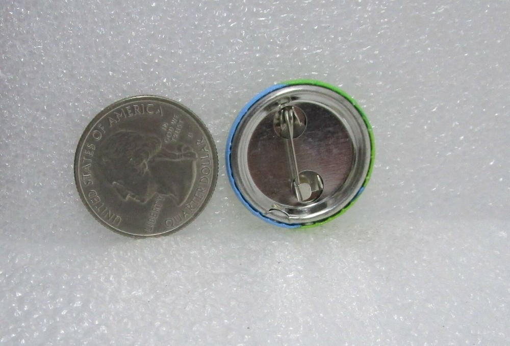 Green Frog Button Pin