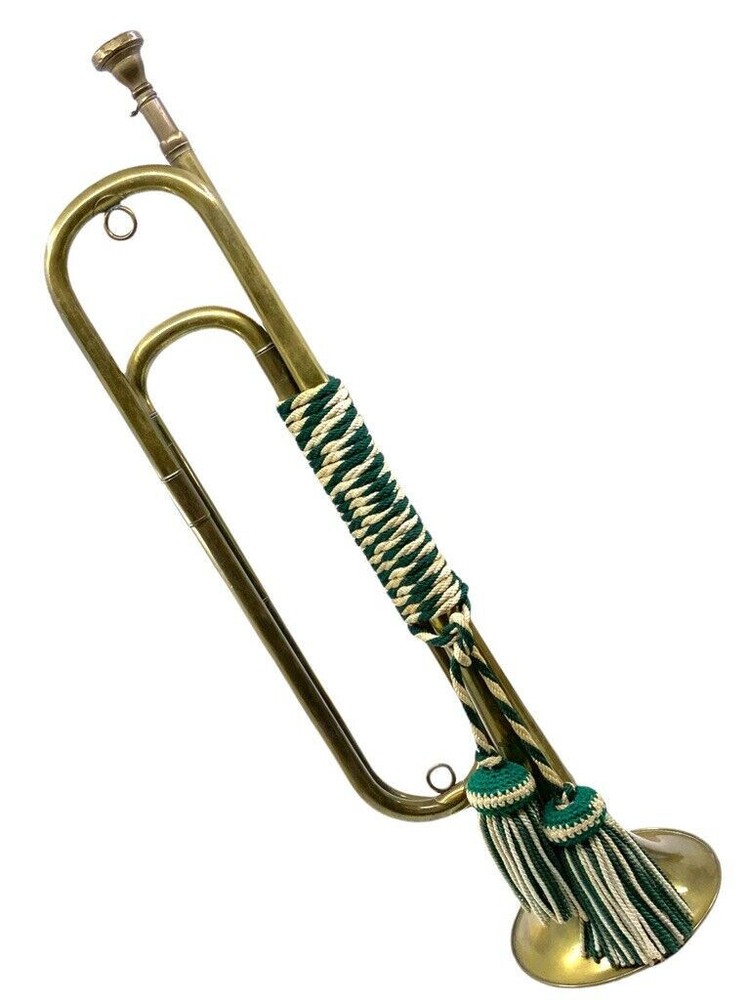 WW2 German Brass Bugle Musical Instrument