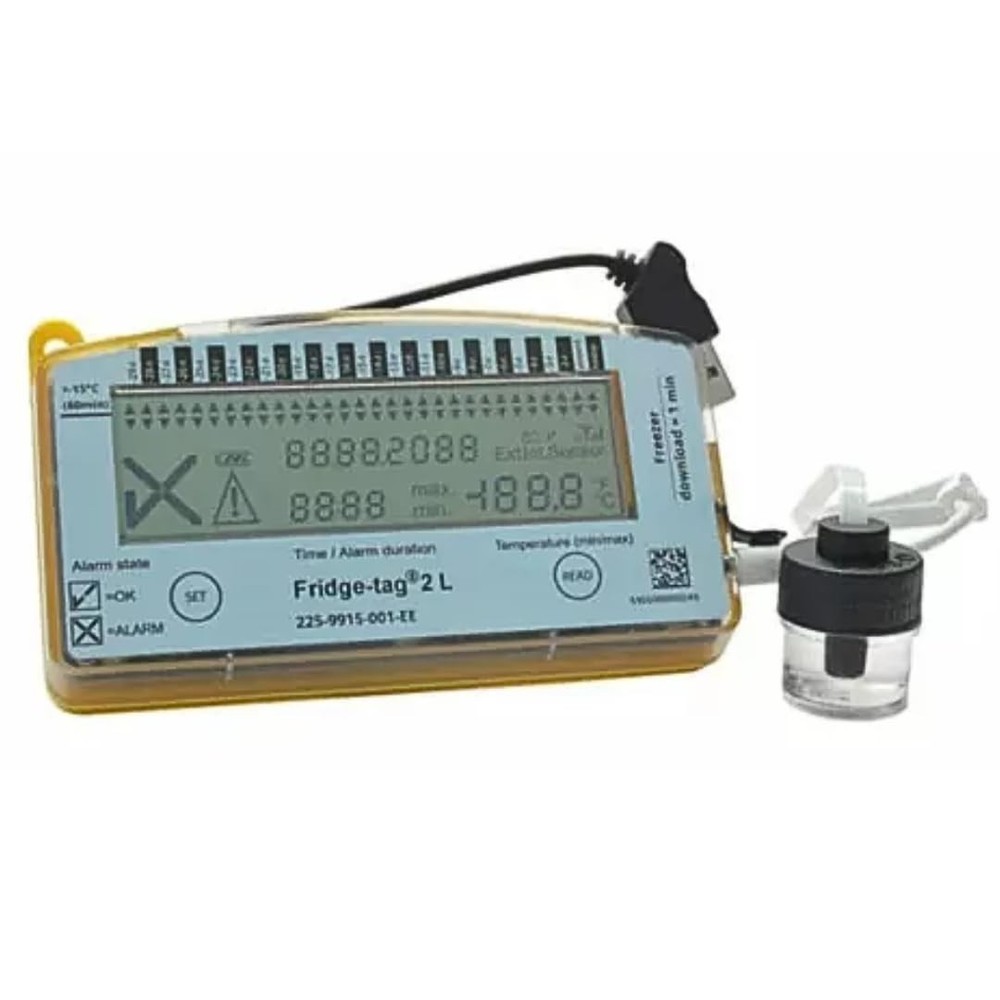 2 L Version, Temperature Data Logger, Monitor with Sensor and Alarm