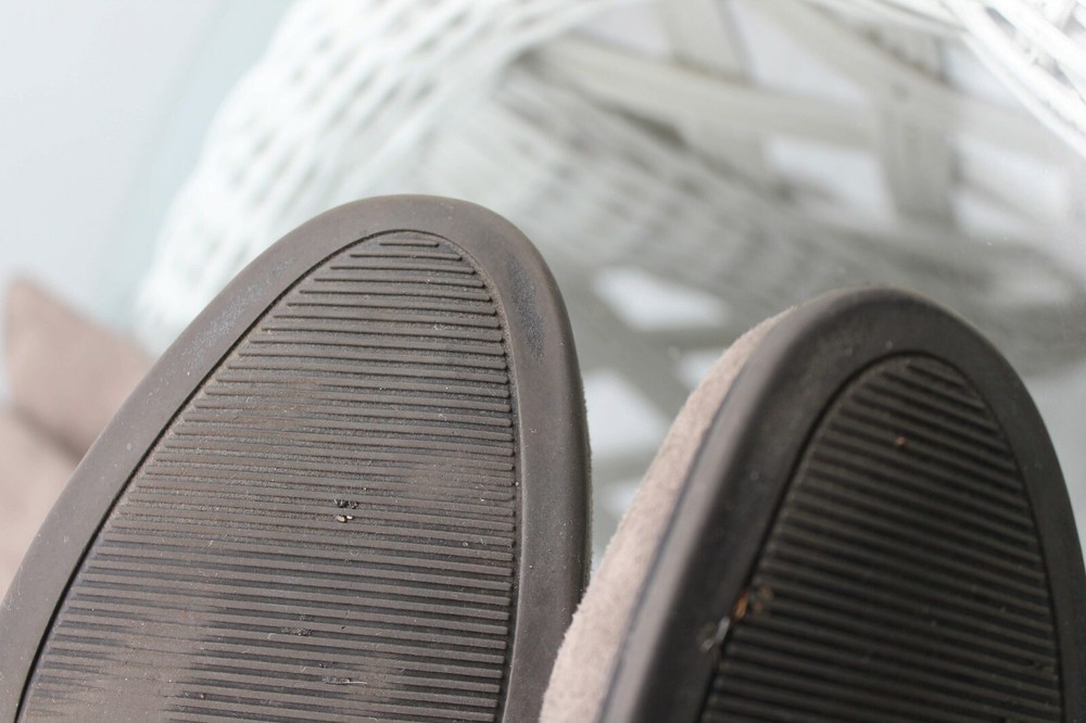 Boots Suede Like Material Stretch Material At Sides Grey Size 8