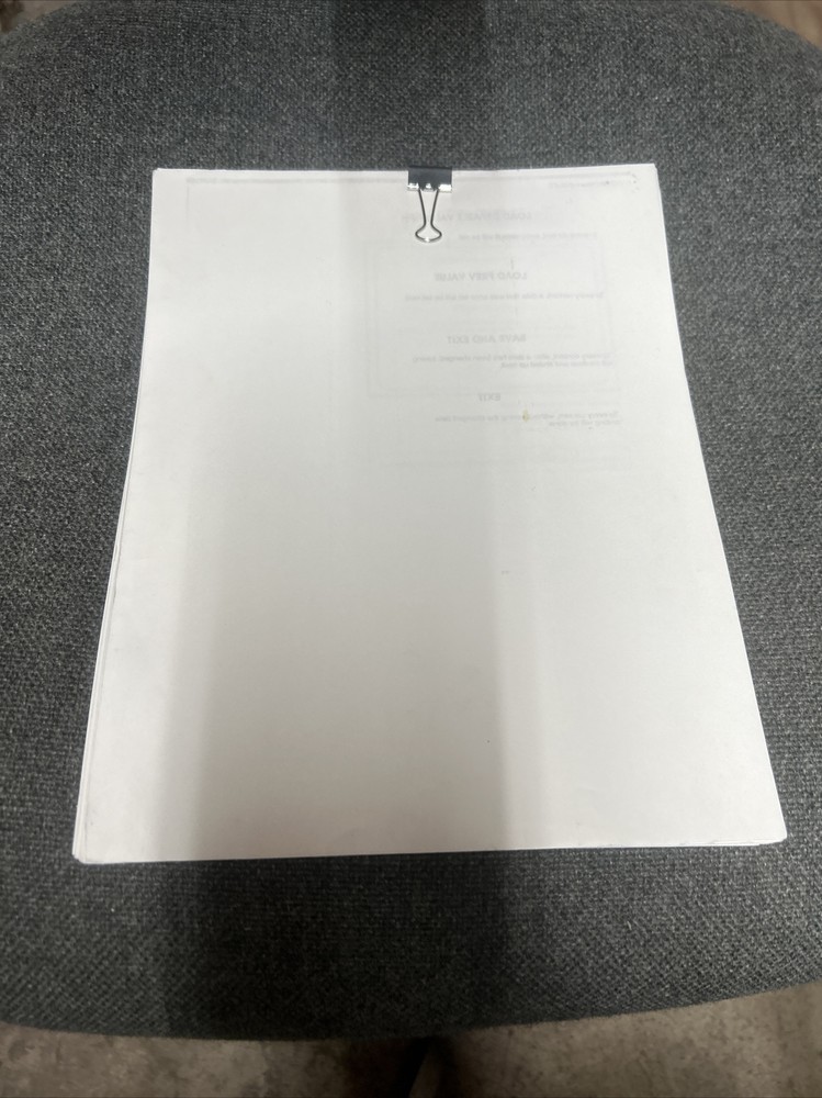 TECHNO MOTION Arcade Video Game Manual - good used copy