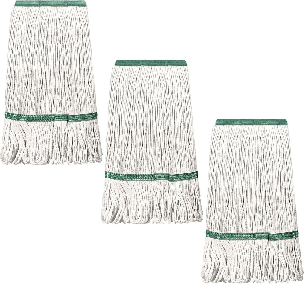 6 Pack Heavy Loop End Cotton String Mop Head Heavy Duty Mop Head Commercial R...