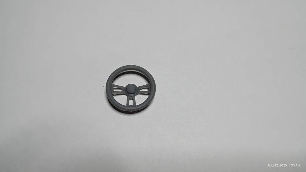 1/25 Scale 3D Resin Launch Steering Wheel