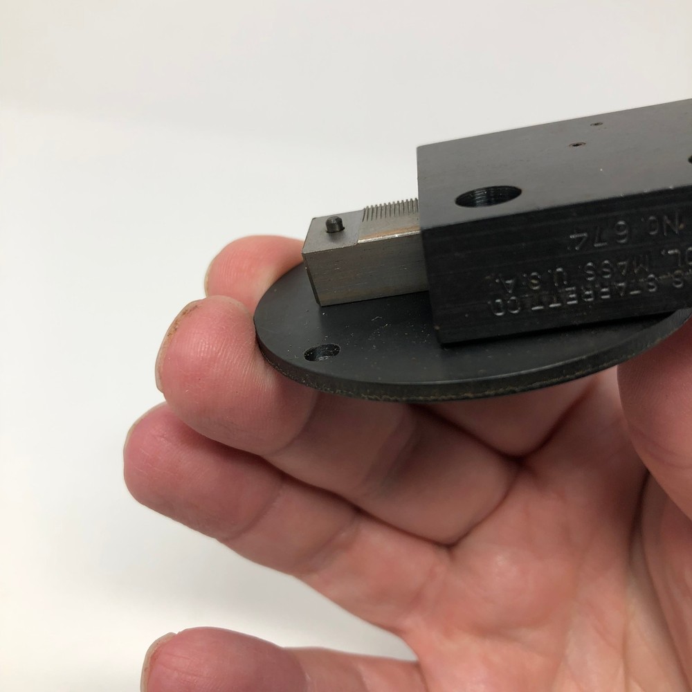 Starrett 674-3 Back w/ Adjustable Mounting Bracket for 655 Dial Indicator in Box