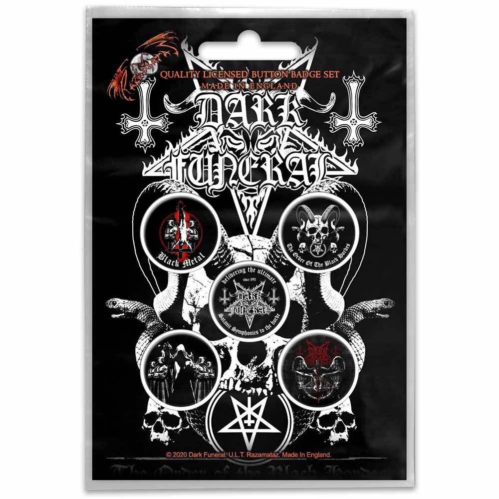 Dark Funeral Button Badge Set (Set of 5)