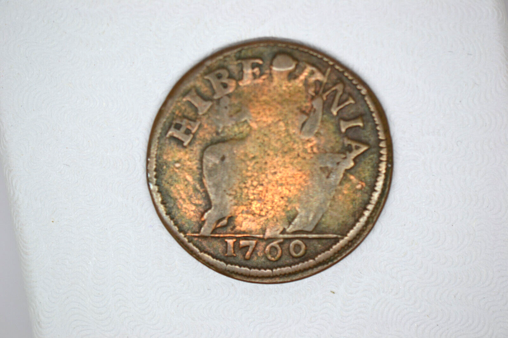 1760 No P Voce Populi Colonial- Nice Very Fine