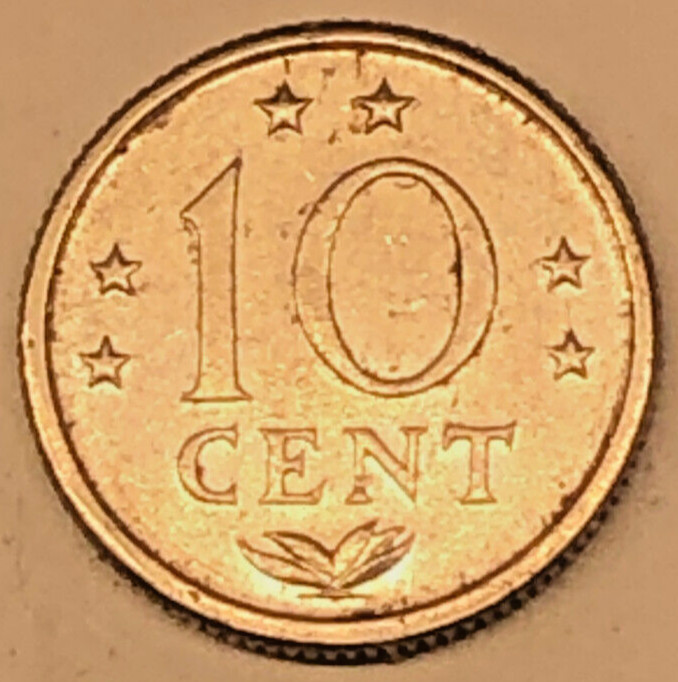1980 Netherlands Antilles 10 Cents