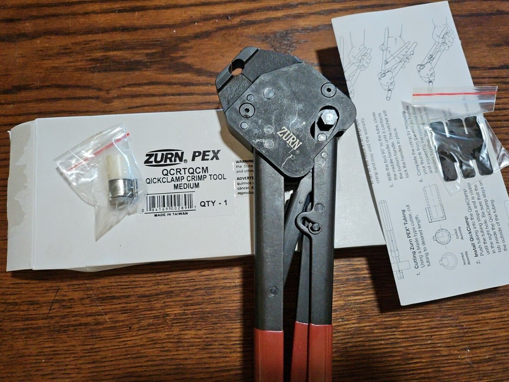 Zurn PEX QickClamp Medium Multi-Size Copper Crimp Ring Tool QCRTQCM