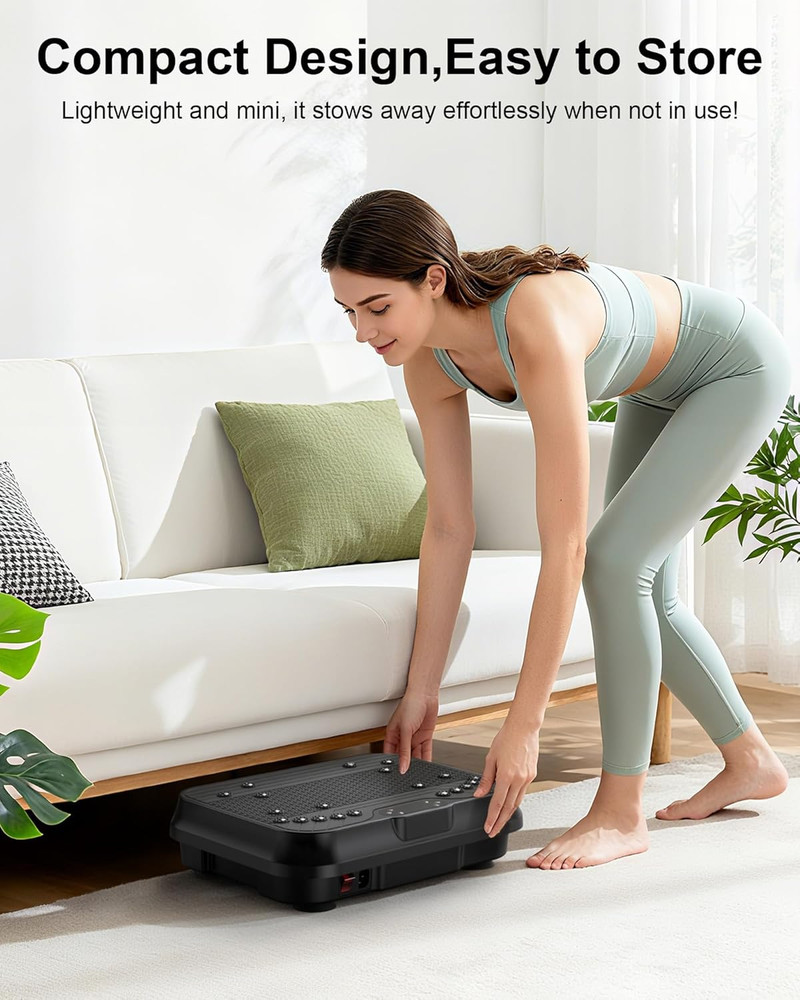 Shake Plate, Vibration Plate Exercise Machine for Lymphatic Drainage, 400 Lbs Ca