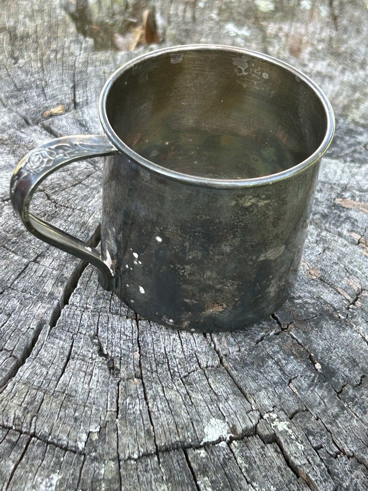 Vintage 1881 Rodger’s Baby Cup Silver Played