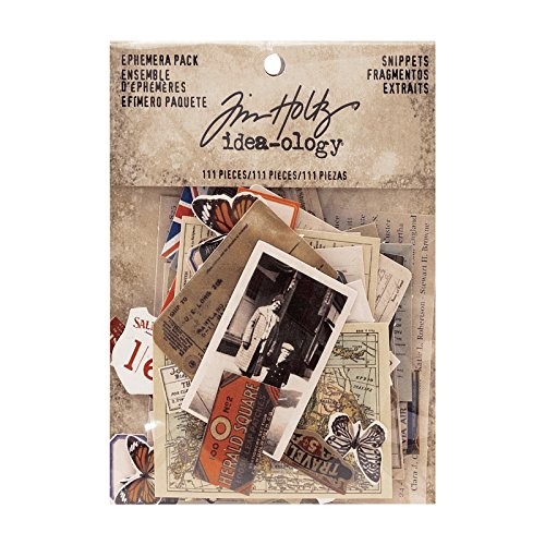 Ephemera Pack - Snippets by Tim Holtz Idea-ology, Various Sizes, Multicolor