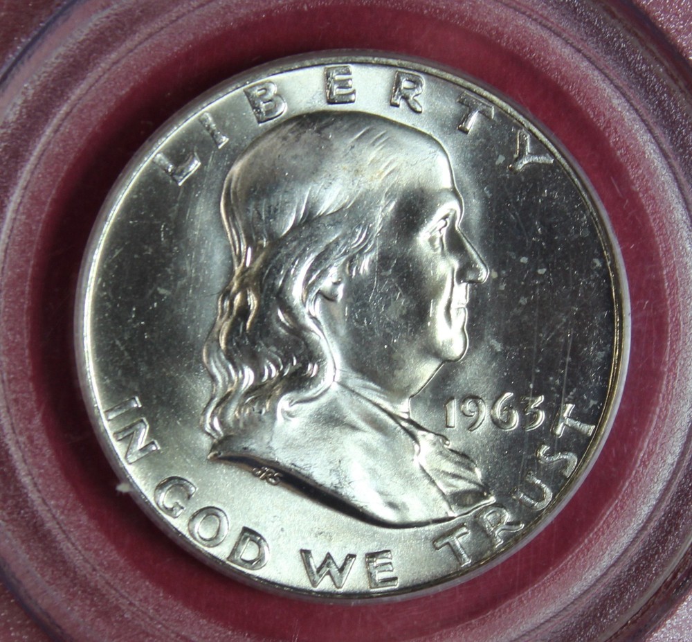 1963-D FRANKLIN HALF DOLLAR PCGS MS65
