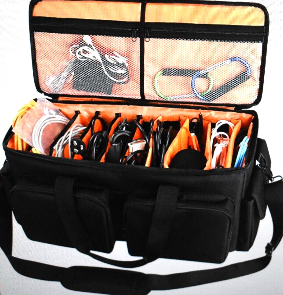 Saviour Dj Cable File Bag Detachable Padded Bottom & Adjustable Dividers