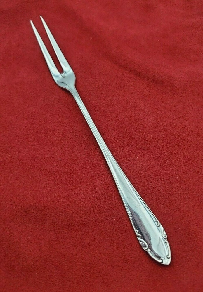 German 800 Silver 2 Tine Meat Serving Fork #12002