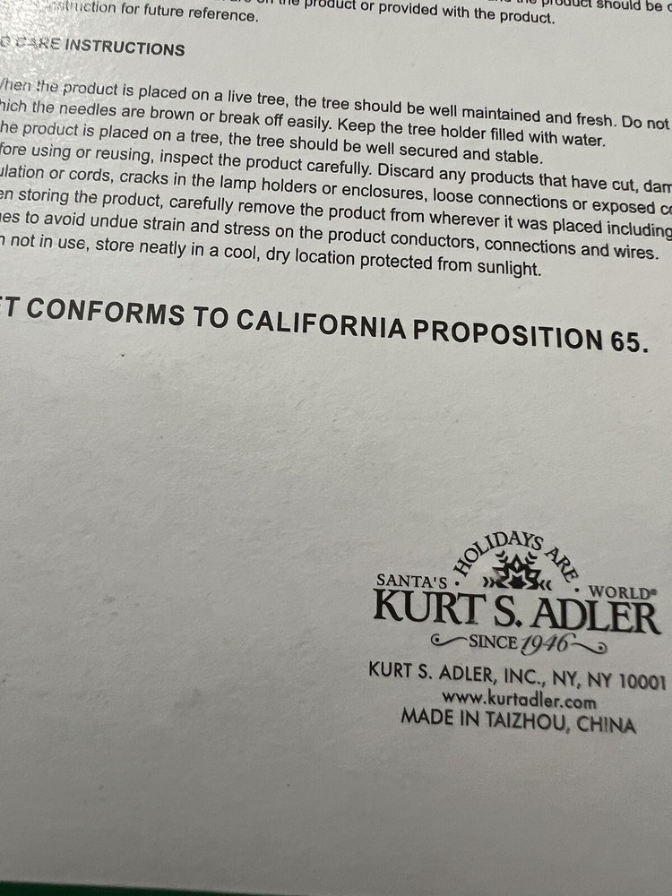 KURT ADLER 10 LIGHTS NOVELTY SET TESTED