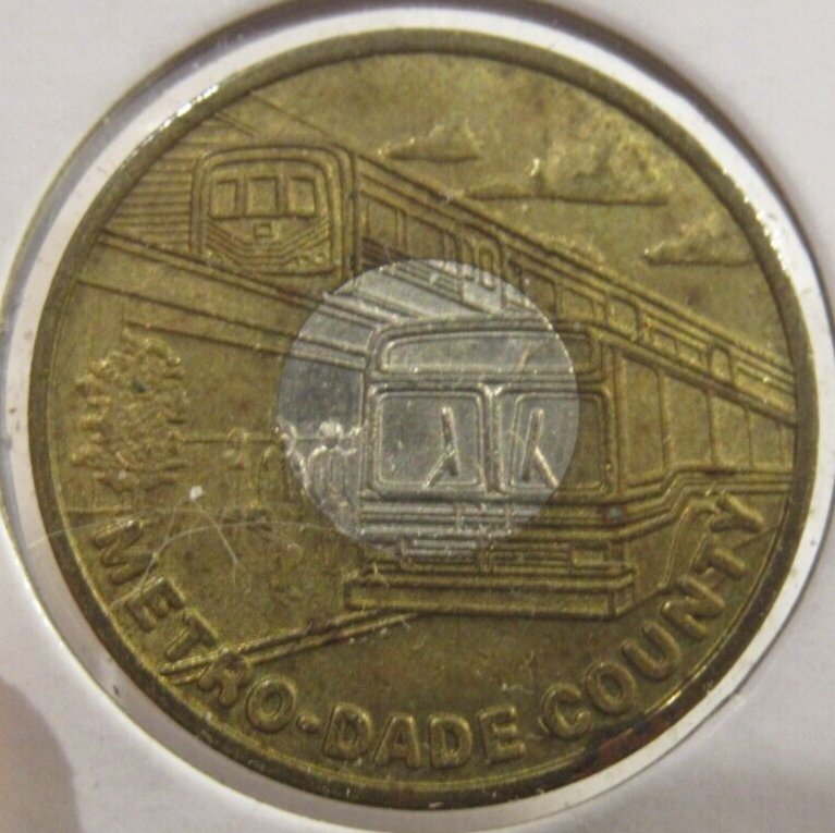 1990 Metro-Dade Miami, FL Transit Bus Token - Florida Fla.
